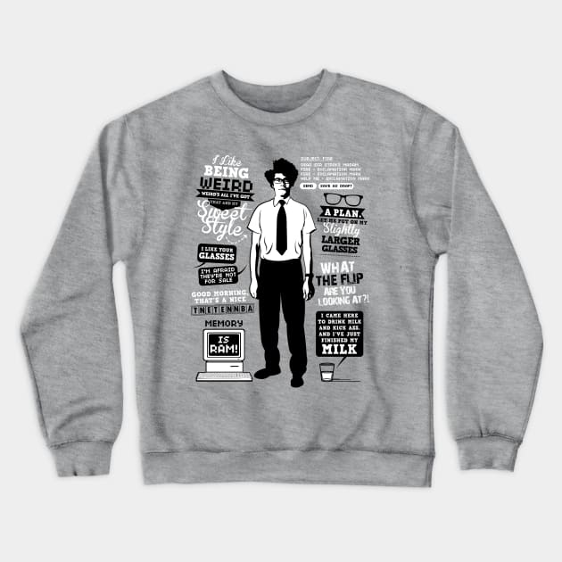 Moss Quotes Crewneck Sweatshirt by TomTrager